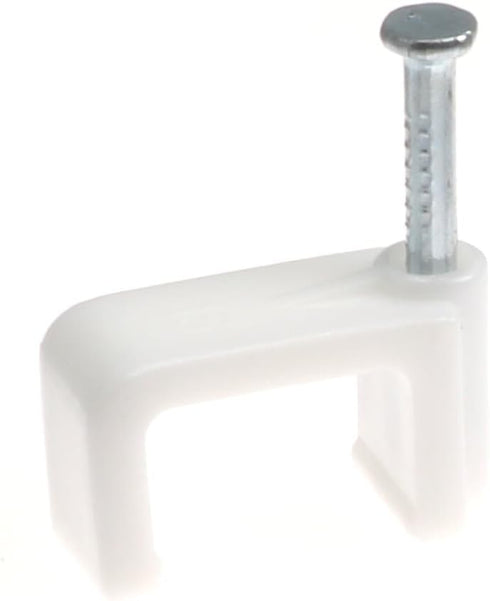 THE CIMPLE CO - Dual, Twin, or Siamese Coaxial Cable Clips, Cat6 Electrical Wire Clip, 1/2 in Nail Clip