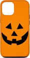 Jack O Lantern Orange Pumpkin Face Halloween Costume Case for iPhone 12/12 Pro