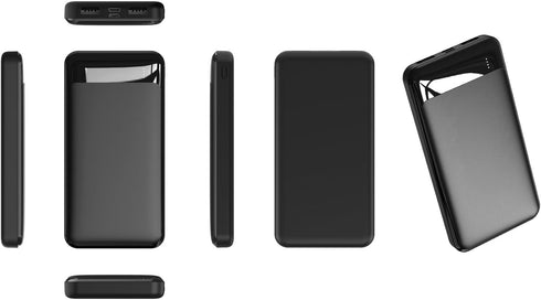10000 mAh Dual USB Portable Ultra Slim Fast Charging Power Bank for Mobile Phones, Compatible with Android/iOS