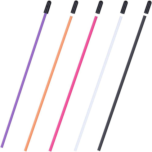 Hobbypark 5-Pack Multicolor Plastic Antenna Tube with Cap for RC Model Cars Boats