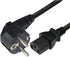 BRENDAZ 3 7/7 IEC320 C13) 6-Feet (EU) European Power Cord Prong (CEE to Compatible with Most PCs, Monitors, scanners