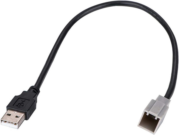 Factory USB Retention Adaptor, Auxiliary USB Harness for Select 12-Up Toyota, Lexus & Mazda CX5, Length: 45CM