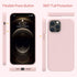 Miracase iPhone 12 Pro Max Case, Liquid Silicone Gel Rubber Shockproof Phone Case with Soft Anti-Scratch Microfiber