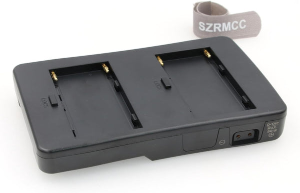 SZRMCC Dual NP-F970 NP-F Series Battery to V-Mount Lock Power Supply Converter Plate for ARRI Sony Camera Kit