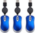 Hemobllo Wired Mouse - 3 Pcs Mini Mouse for Laptop, USB Optical Mouse, Portable Corded Mouse for Computer PC