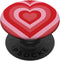 Aesthetic Red Pink Coffee Latte Love Heart Groovy PopSockets Standard Grip