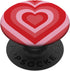 Aesthetic Red Pink Coffee Latte Love Heart Groovy PopSockets Standard Grip