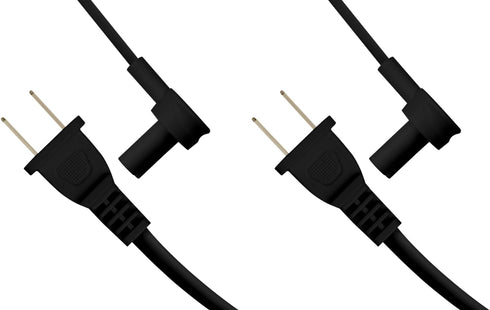 2-Pack Extra Short Power Cord Compatible with Sonos Era 100 and Era 300 Speakers (Black - 19.5 Inches)
