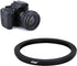 Kiwifotos 82mm-77mm Step-down Adapter Ring for Lenses, 82mm Lens to 77mm Filter and Hood