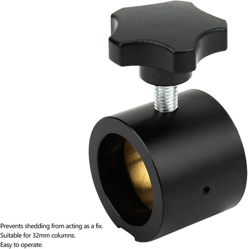 Industrial Stereo Microscope, Non Slip Fixing Ring, Aluminum Alloy and Plastic for 32mm Column