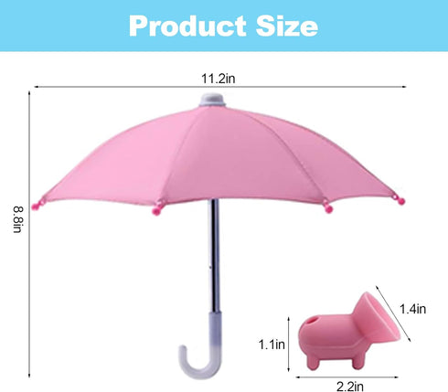 heqxwl Phone Umbrella for Sun - Universal Adjustable Cute Stand With Piggy Suction Cup, Outdoor Anti-reflective Glare