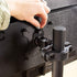 VIVO Steel Universal Bracket Pole Mount with Removable VESA Plate, Fits up to 30 inch Screens, Black