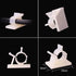 Viaky 30 Pieces White Adjustable Cable Clips, Self-Adhesive Desk Organizer for Nylon Wire Management