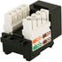 Monoprice Cat5E Punch Down Keystone Jack, Black (105370)