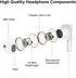 MFi Certified iPhone Wired Lightning Headphones for 11, 12 Pro Max, 13, 14, XR, SE - Earbuds with Microphone & Volume