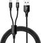IFLASH Dual MicroUSB Splitter Charge Cable - Charge Two Micro USB Devices Simultaneously from One USB Port. Perfect for