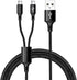 IFLASH Dual MicroUSB Splitter Charge Cable - Charge Two Micro USB Devices Simultaneously from One USB Port. Perfect for