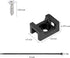 XHF 100 Pcs Cable Zip Tie Saddle Type Mounts Base, 100 Pcs 8" Cable Ties, 100 Pcs Tapping Screw, Black