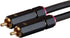 Monoprice 3.5mm to 2-Male RCA Adapter Cable - 3 Feet, Black, Gold Plated Connectors, Double Shielded
