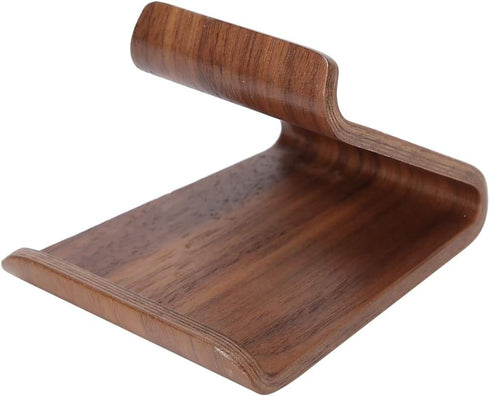 Wood Cell Phone Holder Stand for Cell Phone and Tablet Holder (Walnut)