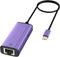 IVSHOWCO Lightning to 1000Mbps Ethernet Adapter, 2 in 1 iPhone iPad RJ45 Ethernet LAN with Charging Port, 1.77Ft