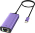 IVSHOWCO Lightning to 1000Mbps Ethernet Adapter, 2 in 1 iPhone iPad RJ45 Ethernet LAN with Charging Port, 1.77Ft