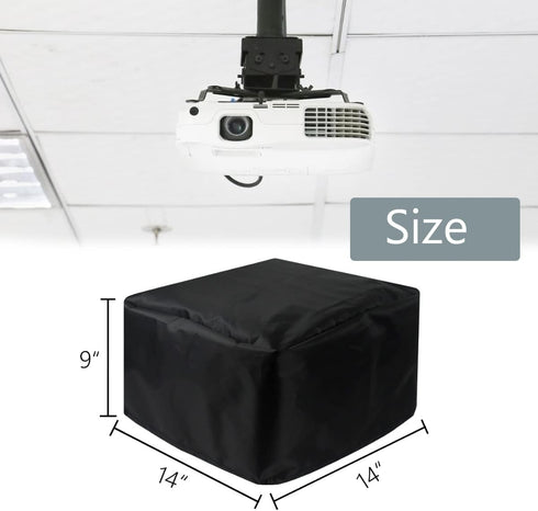 Projector Winter Cover for Ceiling Video Projector at Home or Outdoor Installation, Waterproof Dustproof Protection Case, 14"x14"x 9"