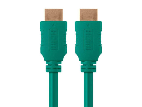 Monoprice 6ft 28AWG High Speed HDMI Cable w/Ferrite Cores - Green