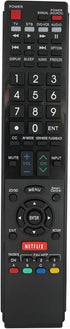 Replacement Remote Controller for Sharp Aquos Smart LED 3D HDTV, Models LC-60LE650U LC-60LE750U LC-70C6500U