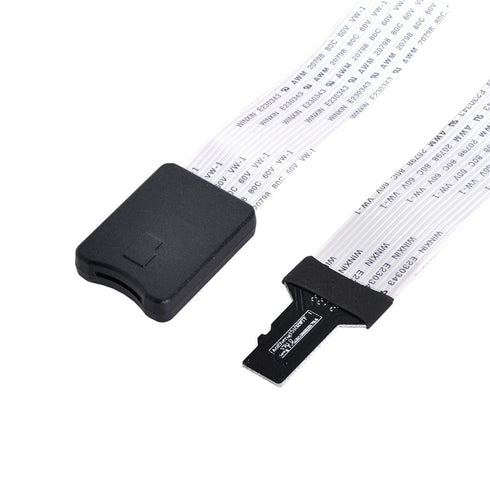 xiwai Micro-SD TF Memory Card Kit Male to TF Female Extension Soft Flat FPC Cable Extender 25cm