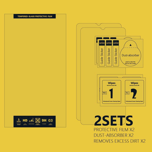 2 Pack Silk Print Screen Protector - Anti-Scratch 9H Hardness Full Coverage Tempered Glass for AGP-TEK LW11