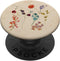 Cute Simple Wildflowers Pattern Design on Beige PopSockets Standard PopGrip