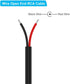 Adaptermvp (2 Pack 20AWG 6.6 RCA to Bare Wire Cable, ft) Replacement RCA Male Plug Jack Connector Adapter to Bare Wire