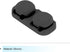 MECCANIXITY Cable Clips Organizer for Desk - 4 Slot Silicone Adhesive Wire Holders for USB Cable, Black