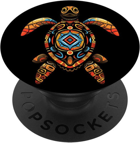 Sea Turtle Native American Tribal Indian Tribes PopSockets Swappable PopGrip