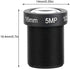 Dioche 16mm 5MP M12x0.5 Fixed Board Lens, HD CCTV Security Camera Wide Angle Lens, Standard Screw Connector Camera