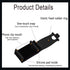 Car Steering Wheel Phone Mount, Portable Clip Holder for Universal Smartphone Use (Black)
