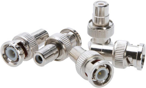 Cctv4Less BNC Male to RCA Female Adapter, Straight Connector for CCTV, 10 Pack