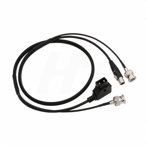 HangTon 3G 4 055 056 058 F-10A F-7H 074 80cm SDI BNC Combine D-tap Power Cable Mini XLR Pin for Alphatron EVF