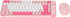Keyboard and Mouse Combo for Windows, Bluetooth 2.4 GHz Receiver, 84 Keys QWERTY Layout, Adjustable DPI Mouse