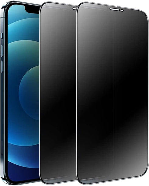 2 Pack Matte Privacy Screen Protector for iPhone 12 and 12 Pro 6.1" - 9H Super Hardness, Anti-Fingerprint