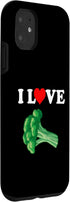 Funny Broccoli Tees 11 I Love Broccoli Case for iPhone