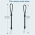 Hand Wrist Strap Lanyard, 6 Pack Adjustable Nylon Wristlet Straps for Cell Phone, Camera, GoPro, USB Drive (Black)