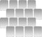 Replacement Metal Plates Set for Magnetic Car Mount, 16 Large Silver Iron Discs, 3M Adhesive Thin Steel
