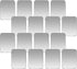 Replacement Metal Plates Set for Magnetic Car Mount, 16 Large Silver Iron Discs, 3M Adhesive Thin Steel