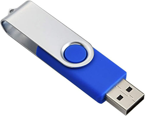 Aiibe 10 Pack 4GB USB Flash Drive, Blue Thumb Drives, USB 2.0 Memory Stick Wholesale/Bulk