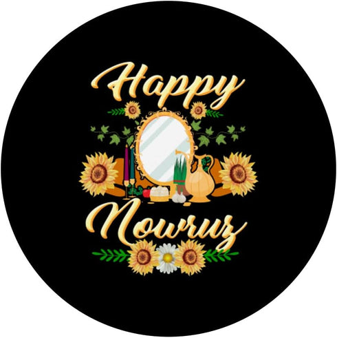 Happy Nowruz Haft Seen Arrangement, Iranian New Year Mobarak PopSockets Swappable PopGrip