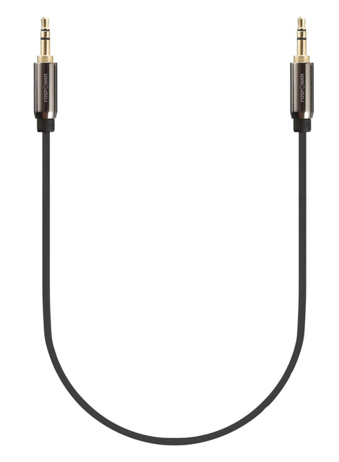 FosPower Audio Cable (1 FT) - Stereo Audio 3.5mm Auxiliary Short Cord Male to Male for Car, Apple iPhone, iPod, Samsung