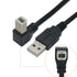 Tivid 59inch 2.0 90 2.0 480Mbps 4.9Feet) USB High Speed Printer/Scanner Right Angle Cable USB Printer Cable Degree USB