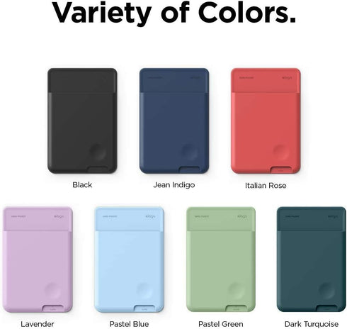 elago Phone Card Holder - Ultra Slim Secure Wallet for Back of Phone, 3M Adhesive for iPhone